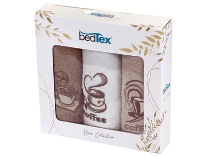 Imaginea din Set cadou prosoape frotir, 3 bucăți - cafea