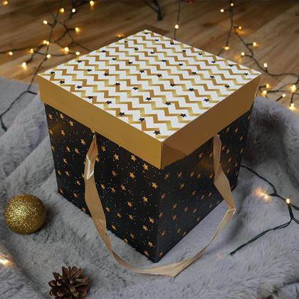Imaginea din Cutie de cadou 22 cm  -  stele