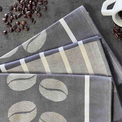 Imaginea Set de lavete din bumbac extra absorbante 3 bucăți - cafea