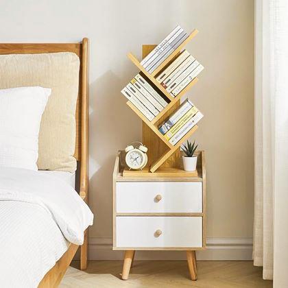 Imaginea din Raft pentru cărți - lemn deschis