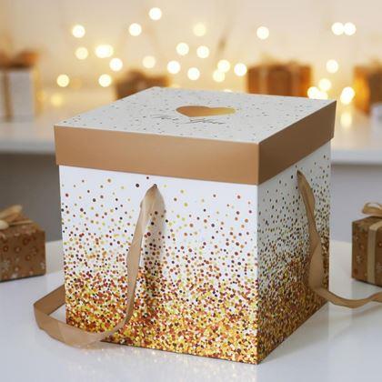 Imaginea din Cutie de cadou 22 cm  -  sclipici