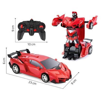 Imaginea din Mașinuță sport RC transformabilă cu telecomandă - roșu