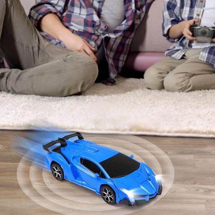 Imaginea din Mașinuță sport RC transformabilă cu telecomandă - albastre