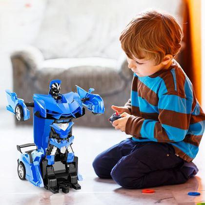 Imaginea din Mașinuță sport RC transformabilă cu telecomandă - albastre