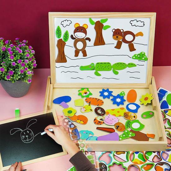 Imaginea din Tablă magnetică de lemn - animale