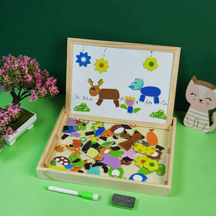 Imaginea din Tablă magnetică de lemn - animale