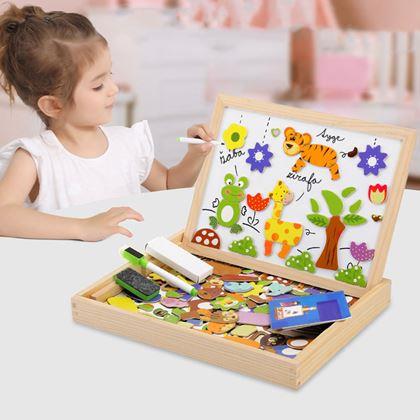 Imaginea din Tablă magnetică de lemn - animale