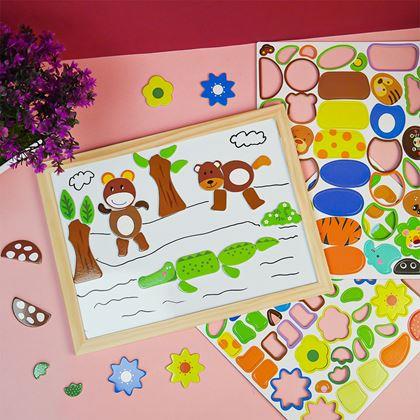 Imaginea din Tablă magnetică de lemn - animale