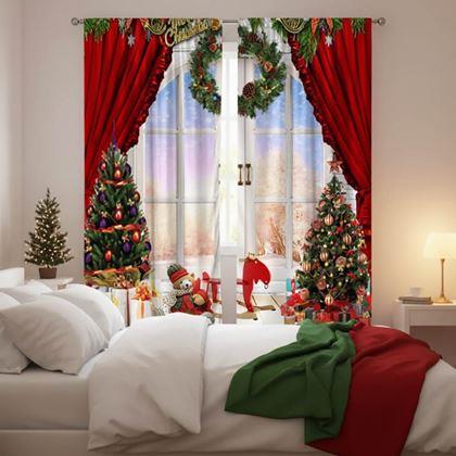 Imaginea din Perdele de Crăciun 2 buc 66x150 cm