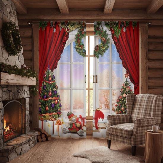Imaginea din Perdele de Crăciun 2 buc 66x150 cm