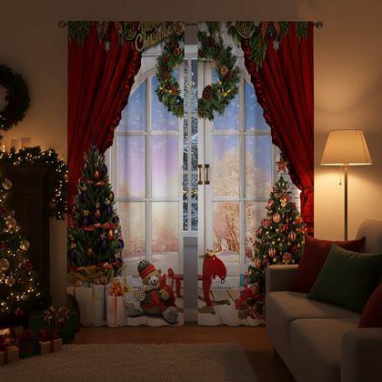 Imaginea din Perdele de Crăciun 2 buc 66x150 cm