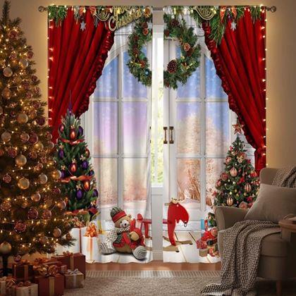 Imaginea din Draperii de Crăciun 2 buc 130x210 cm