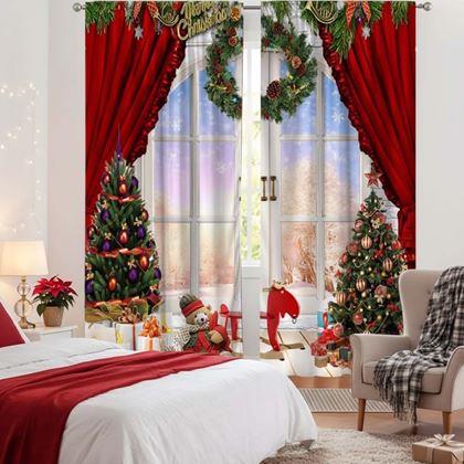 Imaginea din Draperii de Crăciun 2 buc 130x210 cm