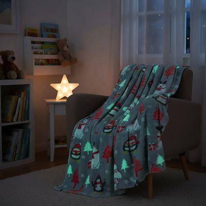 Imaginea din Pătură de Crăciun luminată