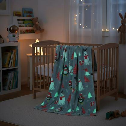 Imaginea din Pătură de Crăciun luminată