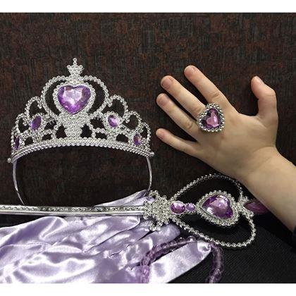 Imaginea din Set de accesorii pentru prințesă 6 buc  -  mov
