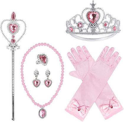 Imaginea din Set de accesorii pentru prințesă 6 buc  -  roz