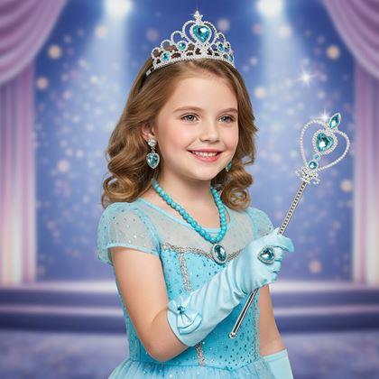 Imaginea din Set de accesorii pentru prințesă 6 buc  -  albastru