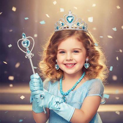 Imaginea din Set de accesorii pentru prințesă 6 buc  -  albastru