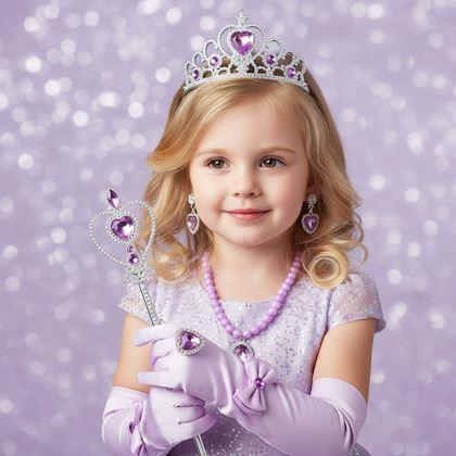 Imaginea din Set de accesorii pentru prințesă 6 buc  -  mov