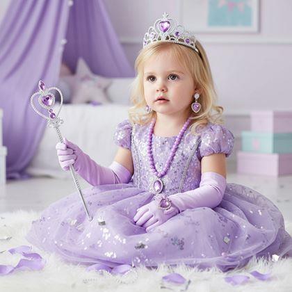 Imaginea din Set de accesorii pentru prințesă 6 buc  -  mov