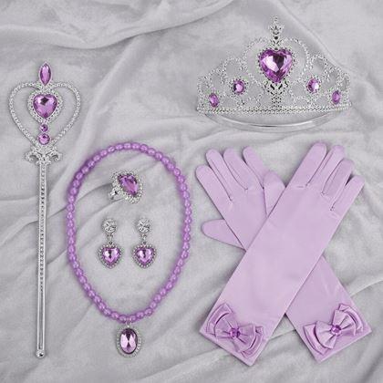 Imaginea din Set de accesorii pentru prințesă 6 buc  -  mov