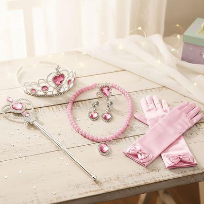Imaginea din Set de accesorii pentru prințesă 6 buc  -  roz