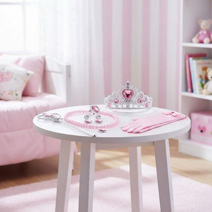 Imaginea din Set de accesorii pentru prințesă 6 buc  -  roz
