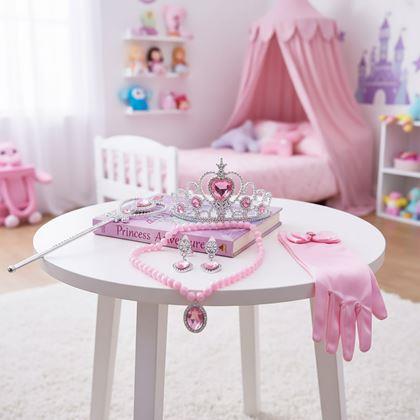 Imaginea din Set de accesorii pentru prințesă 6 buc  -  roz