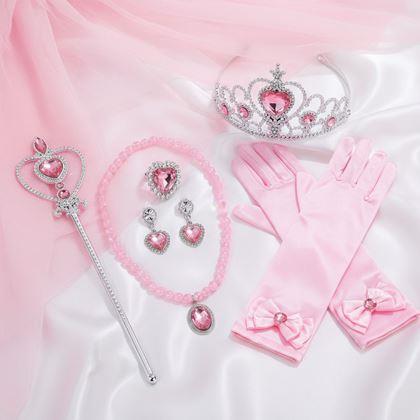 Imaginea din Set de accesorii pentru prințesă 6 buc  -  roz