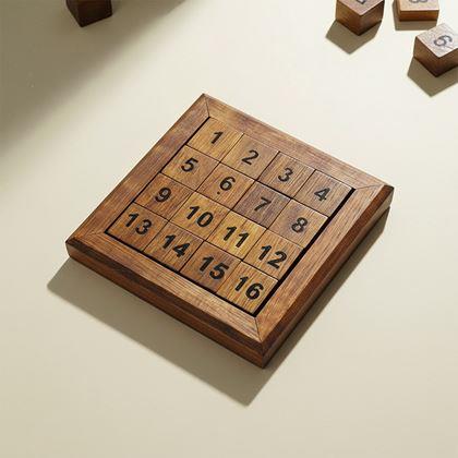 Imaginea din Puzzle din lemn cu cifre glisante