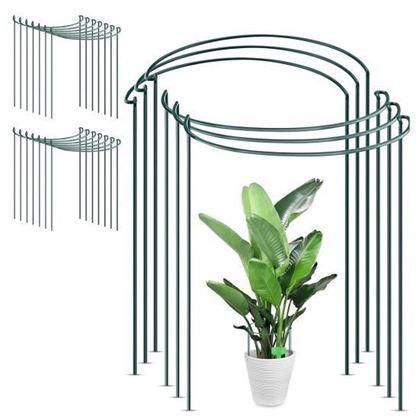 Imaginea din Suport metalic pentru plante 2 buc 40 cm