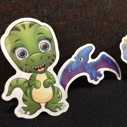 Imaginea din Stickere pentru copii - dinozauri