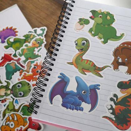 Imaginea din Stickere pentru copii - dinozauri