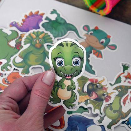 Imaginea din Stickere pentru copii - dinozauri