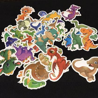 Imaginea din Stickere pentru copii - dinozauri