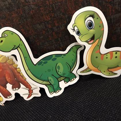 Imaginea din Stickere pentru copii - dinozauri