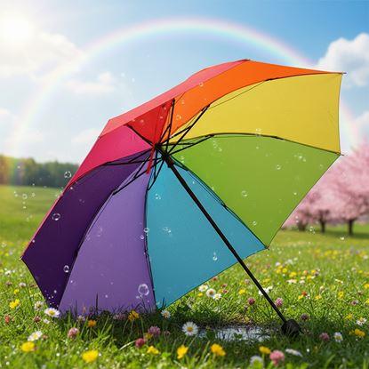 Imaginea Umbrelă curcubeu pliabilă