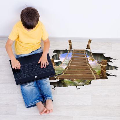 Imaginea 3D autocolante pentru podea - râpă