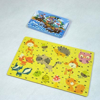 Imaginea din Puzzle pentru copii într-o cutie de tablă  -  pirați