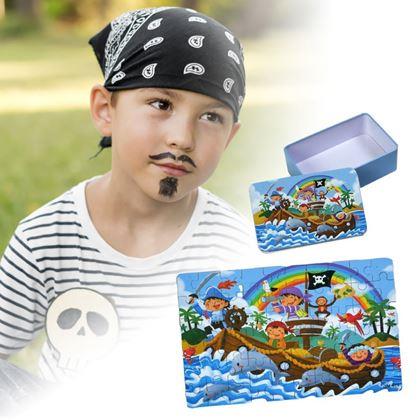 Imaginea din Puzzle pentru copii într-o cutie de tablă  -  pirați