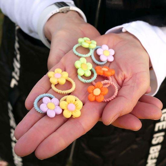Imaginea din Elastice de păr pentru copii 10 buc  -  floricele