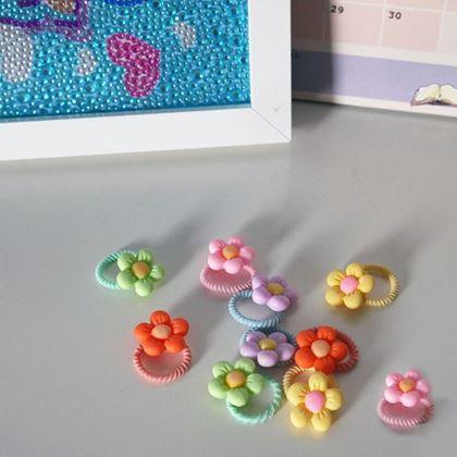 Imaginea din Elastice de păr pentru copii 10 buc  -  floricele