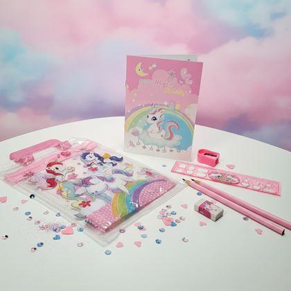 Imaginea din Set de rechizite școlare pentru copii - unicorn