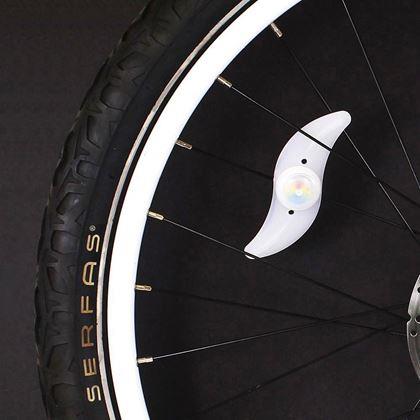 Imaginea din Vrteșoaica luminoasă pentru bicicletă, set de 2 bucăți