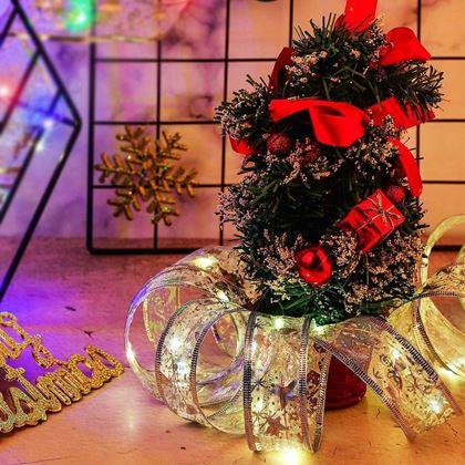Imaginea din Banda luminoasă de Crăciun  -  argintie