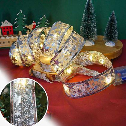 Imaginea din Banda luminoasă de Crăciun  -  argintie