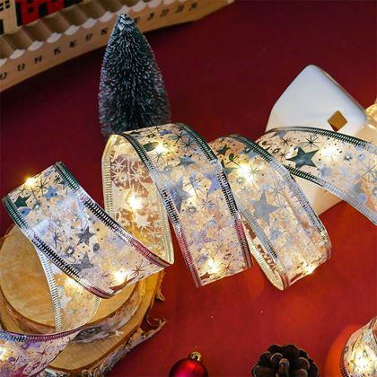 Imaginea din Banda luminoasă de Crăciun  -  argintie