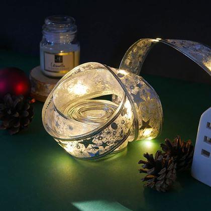 Imaginea din Banda luminoasă de Crăciun  -  argintie