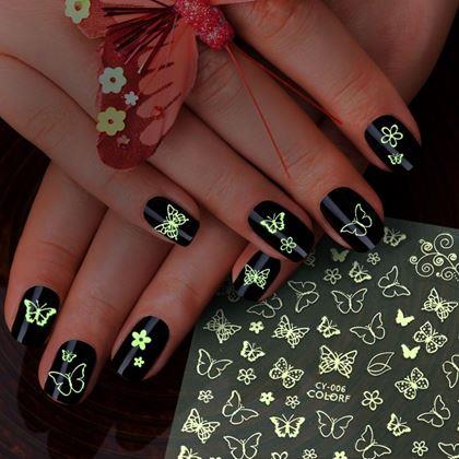 Imaginea din Stickere fosforescente pentru unghii